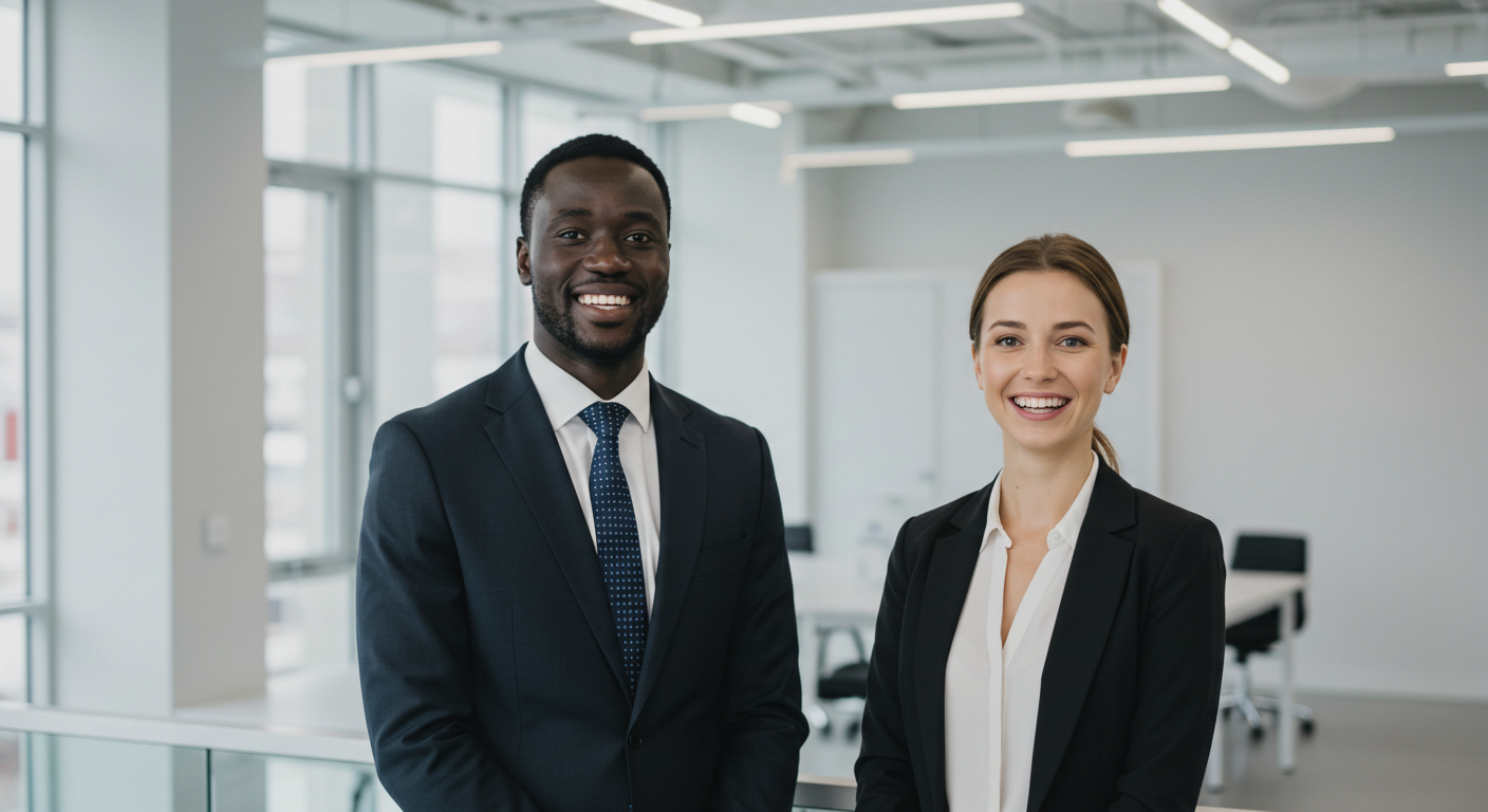 Profissionais em ambiente de escritório